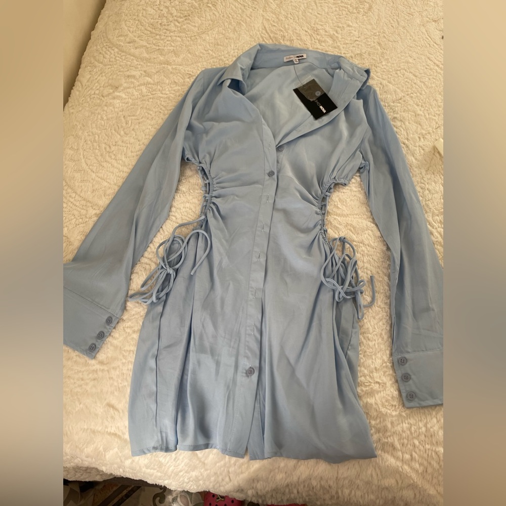 NWT fashion nova blue dress